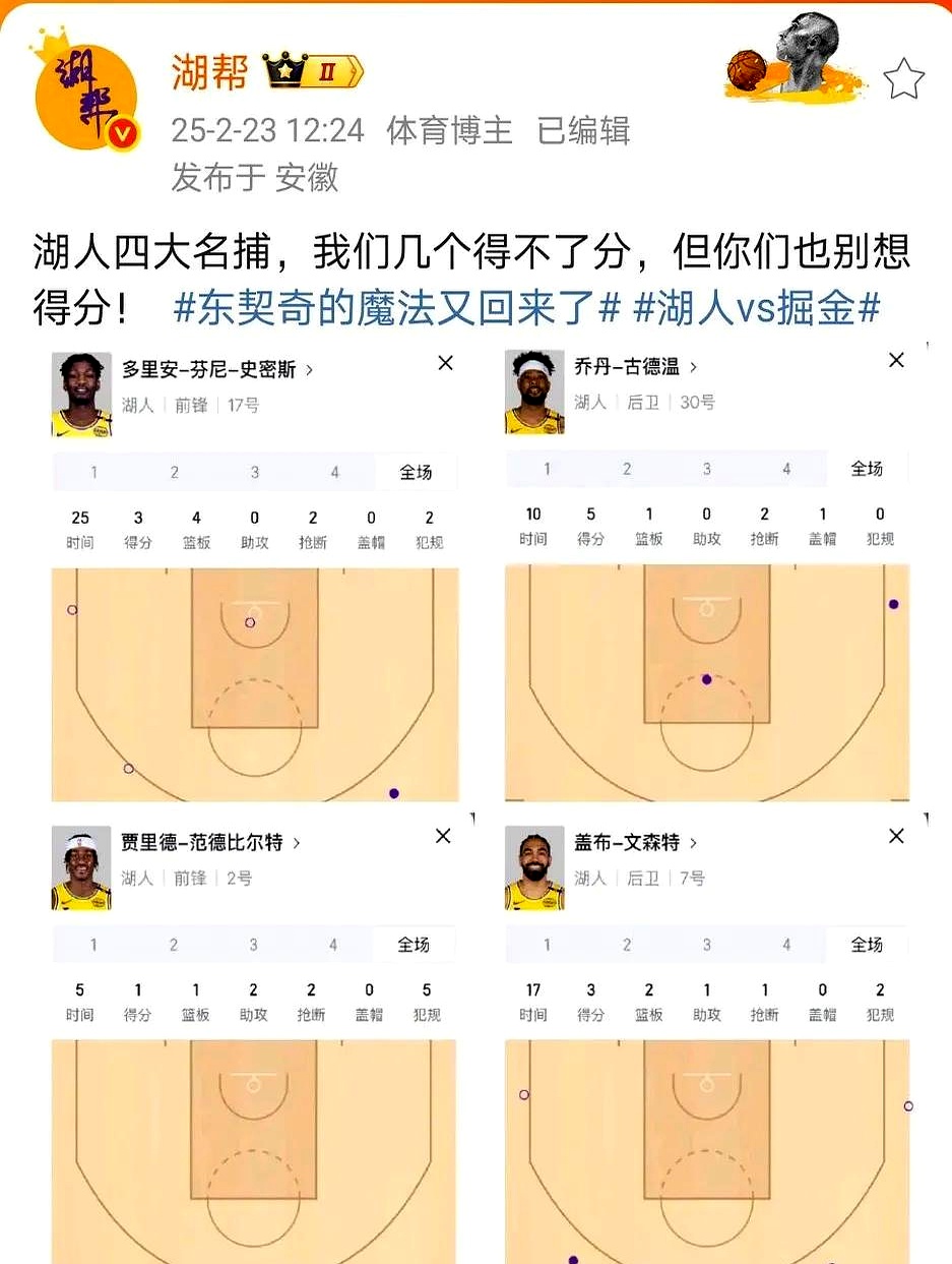 湖人队防守崩盘，惨遭对手狂轰猛炸，作品设备自己不过文化喜欢看到.